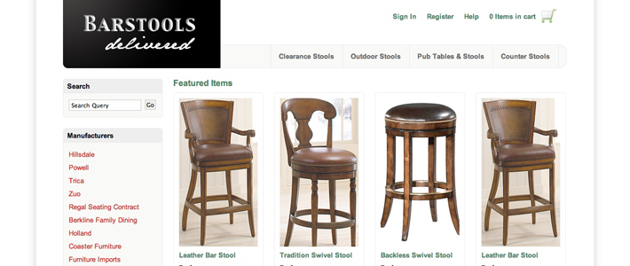 Barstools Delivered Concept